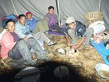 311 Cook Tent At Annapurna North Base Camp - Ang Phuri Sherpa, Dhan Bahadur Tamang, Gyan Tamang, Ram Bahadar Tamang, and Dhansing